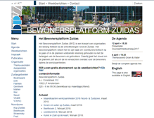 Tablet Screenshot of bewonersplatformzuidas.nl